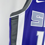 22-23 KINGS SABONIS #10 Purple Away Top Quality Hot Pressing NBA Jersey(V领）