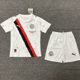 25-26 Man City Away Kids Soccer Jersey