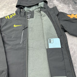 24-25 Brazil Velvet Thickened warm Green Outdoor Jackets #103加绒冲锋衣