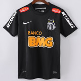 2012-2013 Santos FC Black Retro Soccer Jersey