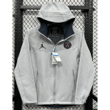 24-25 PSG Jordan Grey Outdoor Jackets #RK901冲锋衣