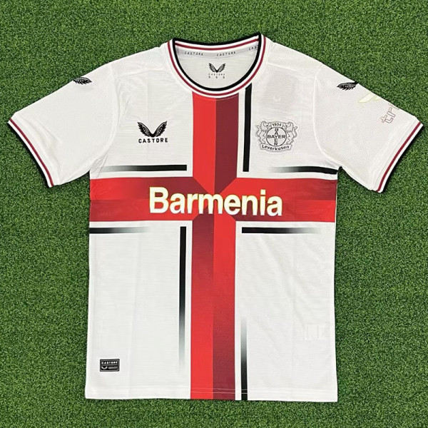 24-25 LeverKusen White Special Edition Fans Soccer Jersey 勒沃库森