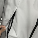 24-25 PSG Jordan Cotton Thickened warm Grey Outdoor Jackets #A805加棉冲锋衣