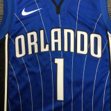MAGIC McGRADY # 1 Blue Top Quality Hot Pressing NBA Jersey