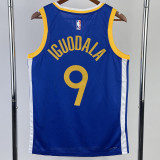 22-23 WARRIORS IGUODALA #9 Blue Top Quality Hot Pressing NBA Jersey (V领)