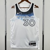 24-25 Timberwolves RANDLE #30 White City Edition Top Quality Hot Pressing NBA Jersey