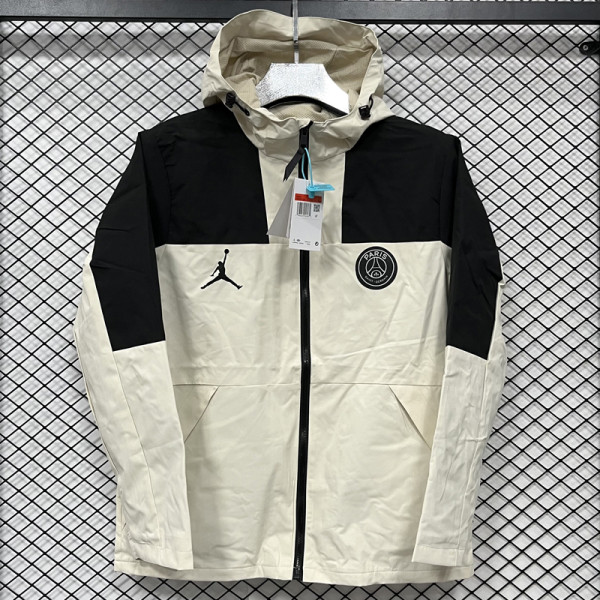 24-25 PSG Jordan White Outdoor Jackets #B602冲锋衣