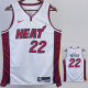 22-23 HEAT BUTLER #22 White Top Quality Hot Pressing NBA Jersey (V领）
