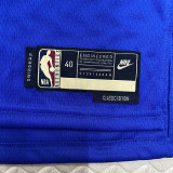 22-23 WARRIORS WIGGINS #22 Blue Top Quality Hot Pressing NBA Jersey (Retro Logo)