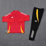 2024 AD Red Half Pull Tracksuit #AB08 (半拉链)