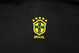 24-25 Brazil Black Jacket Tracksuit #A808(喷墨)