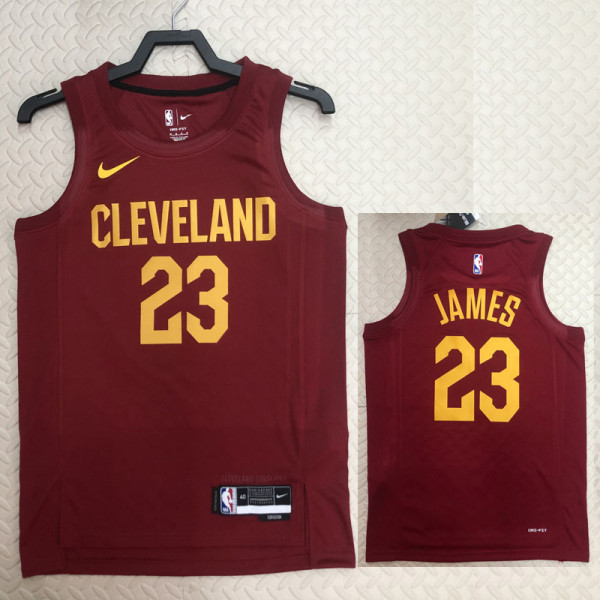 22-23 Cleveland Cavaliers JAMES #23 Red Top Quality Hot Pressing NBA Jersey