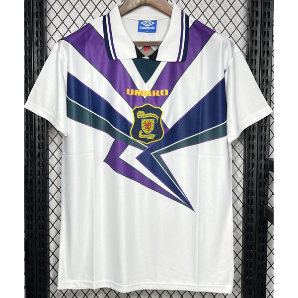 1994-1996 Scotland White Retro Soccer Jersey
