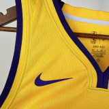 Lakers DONCIC #77 Yellow Top Quality Hot Pressing NBA Jersey(V领)