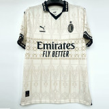 23-24 ACM Cream Color Joint Edition 1:1 Fans Soccer Jersey
