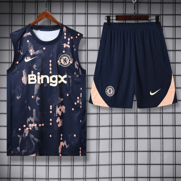 25-26 CHE Royal blue Tank top and shorts suit