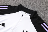 24-25 Germany White Kids Half Pull Tracksuit (童装)(半拉链)