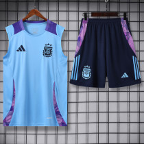 24-25 Argentina Light blue Tank top and shorts suit