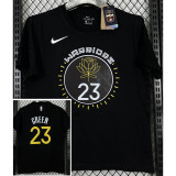T223 WARRIORS GREEN #23 Black High Quality Casual T-Shirt