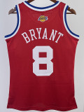 ALL-STAR BRYANT #8 Red Top Quality Hot Pressing NBA Jersey