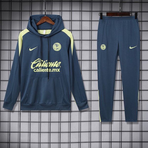24-25 Club America Grey Hoodie Tracksuit (卫衣套装)