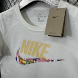 T205 NK White High Quality Casual T-Shirt