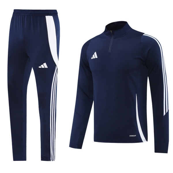 2024 AD Royal Blue Half Pull Tracksuit #AB06 (半拉链)