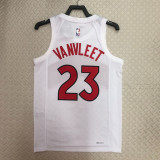 22-23 Raptors VANVLEET #23 White Top Quality Hot Pressing NBA Jersey