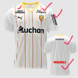 24-25 RC Lens Away Print Sponsor Fans Soccer Jersey