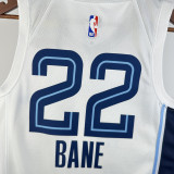 22-23 Grizzlies BANE #22 White City Edition Home Top Quality Hot Pressing NBA Jersey