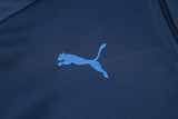 24-25 Marseille Royal blue Half Pull Tracksuit (半拉链)
