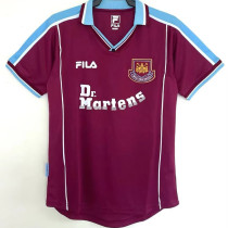 1999-2001 West Ham Home Retro Soccer Jersey