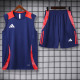 2024 AD Royal blue Tank top and shorts suit