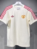 24-25 Man Utd Beige Training shirts (High Quality)