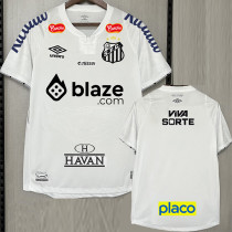 24-25 Santos FC Home (Print Sponsor) Fans Soccer Jersey