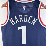24-25 Clippers HARDEN #1 Navy Blue Away Top Quality Hot Pressing NBA Jersey