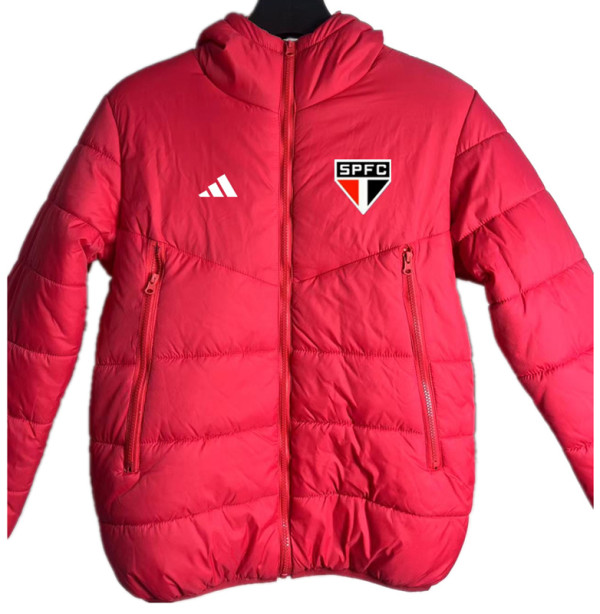 24-25 Sao Paulo Red Hooded Cotton Coat #棉衣