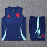 24-25 Flamengo Royal blue Tank top and shorts suit *背心套装