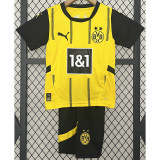 24-25 Dortmund Home Kids Soccer Jersey