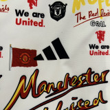 23-24 Man Utd White & Black Double Sided Windbreaker (双面风衣)