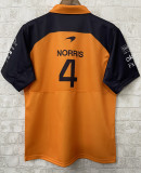 2025 McLaren NORRIS #4 Polo Yellow Racing Suit (有领)