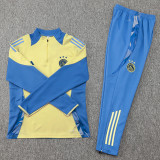 24-25 Ajax Yellow Kids Half Pull Tracksuit (童装)(半拉链)