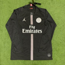 2018-2019 PSG Paris Jordan Black Long Sleeve Retro Soccer Jersey (长袖)