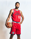 24-25 Clippers LEONARD #2 Red Top Quality Hot Pressing NBA Jersey (Trapeze Edition) 飞人版