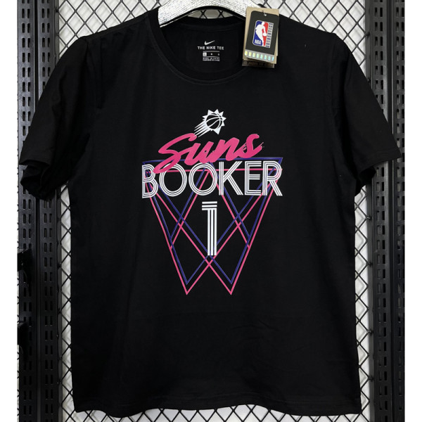 T165 SUNS BOOKER #1 Black High Quality Casual T-Shirt