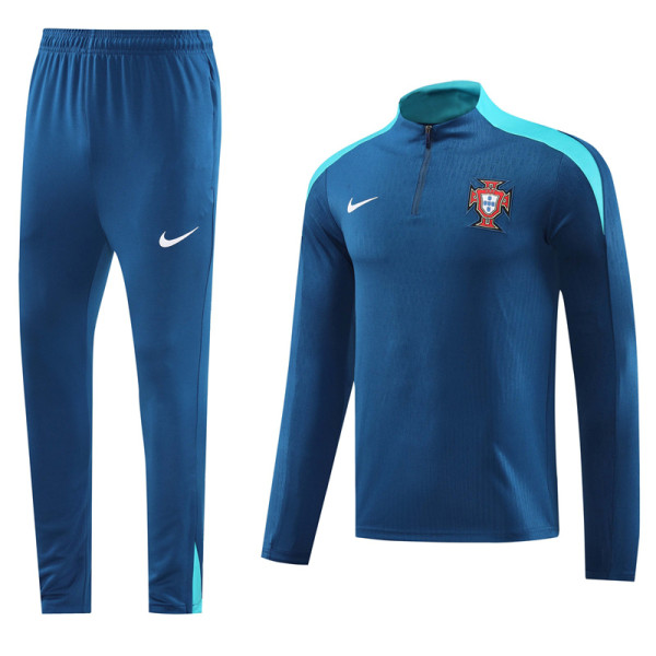 24-25 Portugal Royal blue Half Pull Tracksuit #01(半拉链)