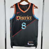 23-24 Wizards AVDIJA #8 Black City Edition Top Quality Hot Pressing NBA Jersey