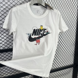 T130 NK White High Quality Casual T-Shirt