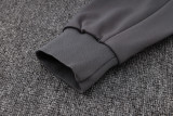 24-25 TOT Dark gray Hoodie Half Pull Tracksuit #F566半拉连帽