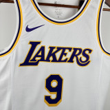 22-23 Lakers JAMES JR. #9 White Top Quality Hot Pressing NBA Jersey(圆领)